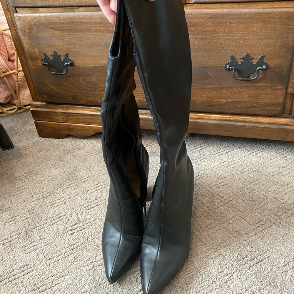 JustFab knee high boots. Size 8